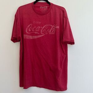Coca Cola Sun Faded Crew Neck T-shirt  Size XL